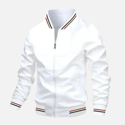 Mivora London | Men’s Lightweight Bomber Jacket With Zip Closure And Ribbed Hems