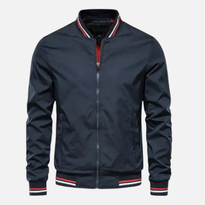 Mivora London | Men’s Lightweight Bomber Jacket With Zip Closure And Ribbed Hems