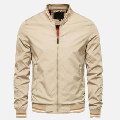 Mivora London | Men’s Lightweight Bomber Jacket With Zip Closure And Ribbed Hems