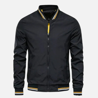 Mivora London | Men’s Lightweight Bomber Jacket With Zip Closure And Ribbed Hems