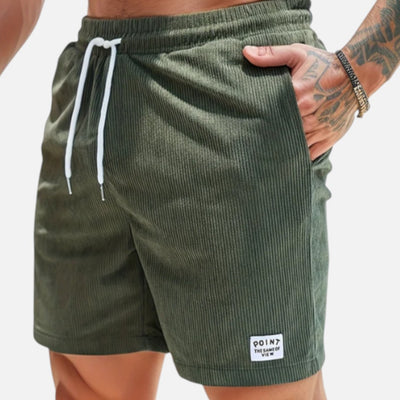 Mivora London | Men’s Casual Striped Shorts With Drawstring Waist