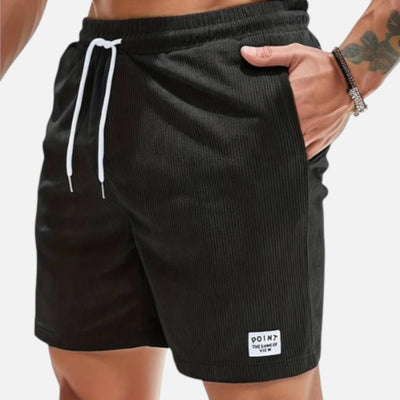 Mivora London | Men’s Casual Striped Shorts With Drawstring Waist