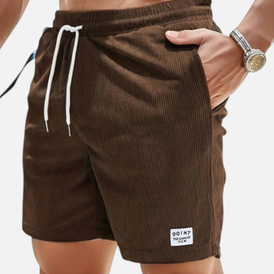 Mivora London | Men’s Casual Striped Shorts With Drawstring Waist