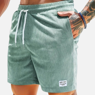 Mivora London | Men’s Casual Striped Shorts With Drawstring Waist