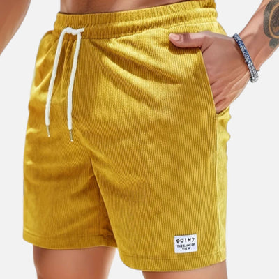 Mivora London | Men’s Casual Striped Shorts With Drawstring Waist