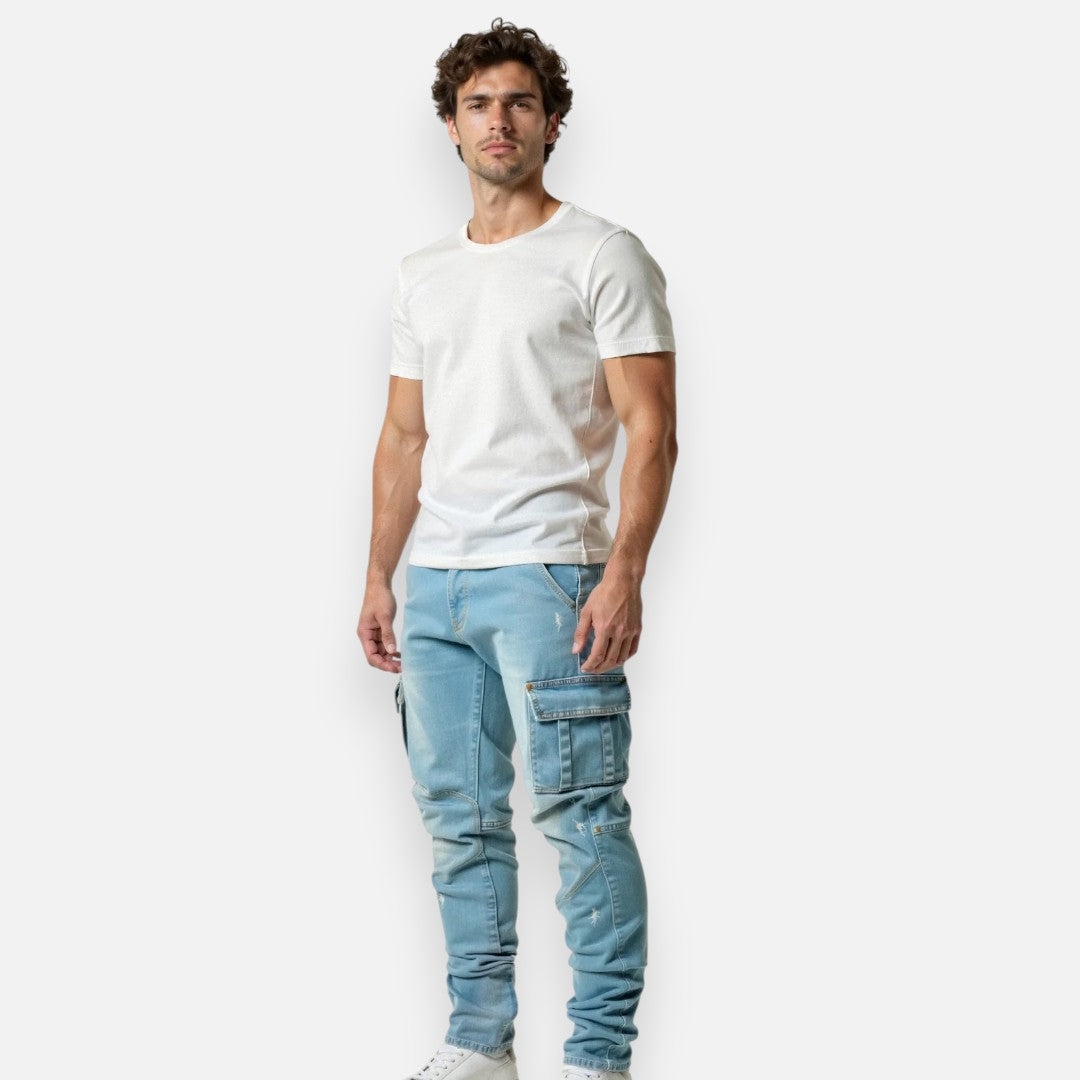 Mivora London | Men’s Silky-Stretch Cargo Trousers