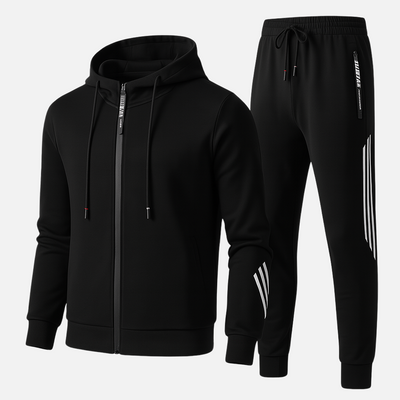 Mivora London | Men's Two-Piece Slim Fit Tracksuit With Zip-Up Hoodie And Joggers