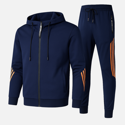 Mivora London | Men's Two-Piece Slim Fit Tracksuit With Zip-Up Hoodie And Joggers