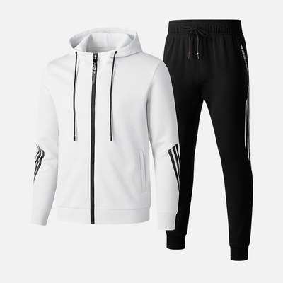Mivora London | Men's Two-Piece Slim Fit Tracksuit With Zip-Up Hoodie And Joggers