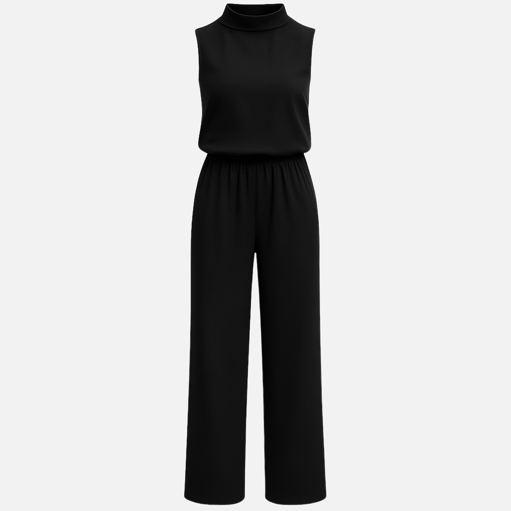 Mivora London | Women's Sleeveless Jumpsuit With Adjustable Waist and Relaxed Fit