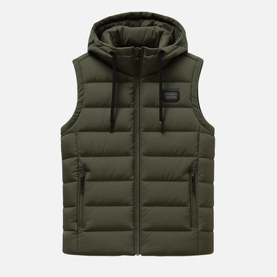 Mivora London | Men's Lightweight Sleeveless Zipper Vest For Layered Streetwear Style
