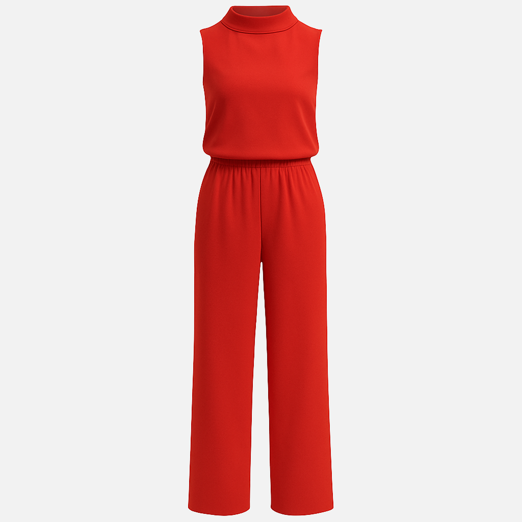 Mivora London | Women's Sleeveless Jumpsuit With Adjustable Waist and Relaxed Fit