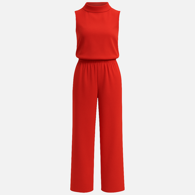 Mivora London | Women's Sleeveless Jumpsuit With Adjustable Waist and Relaxed Fit