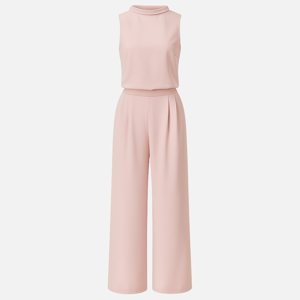 Mivora London | Women's Sleeveless Jumpsuit With Adjustable Waist and Relaxed Fit