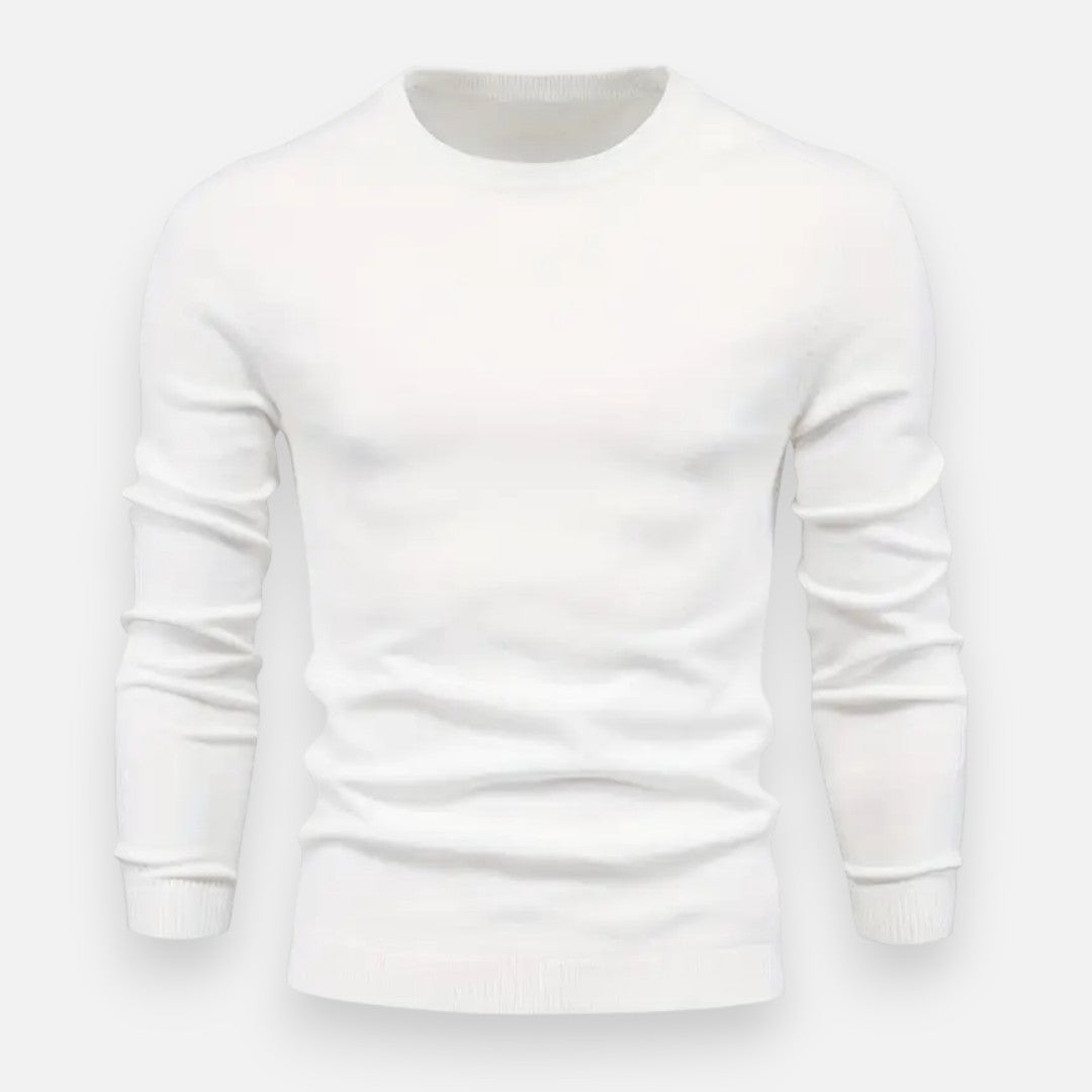 Mivora London | Men’s Knitted Crew Neck Sweater – Classic Comfort