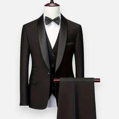 Mivora London | Men’s 3-Piece Shawl Lapel Suit – Classic Style for Every Occasion