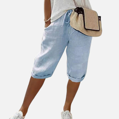 Mivora London | Women's High-Waisted Drawstring Shorts