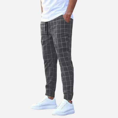 Mivora London | Men’s Comfortable Everyday Trousers With Regular Fit And Elastic Waistband