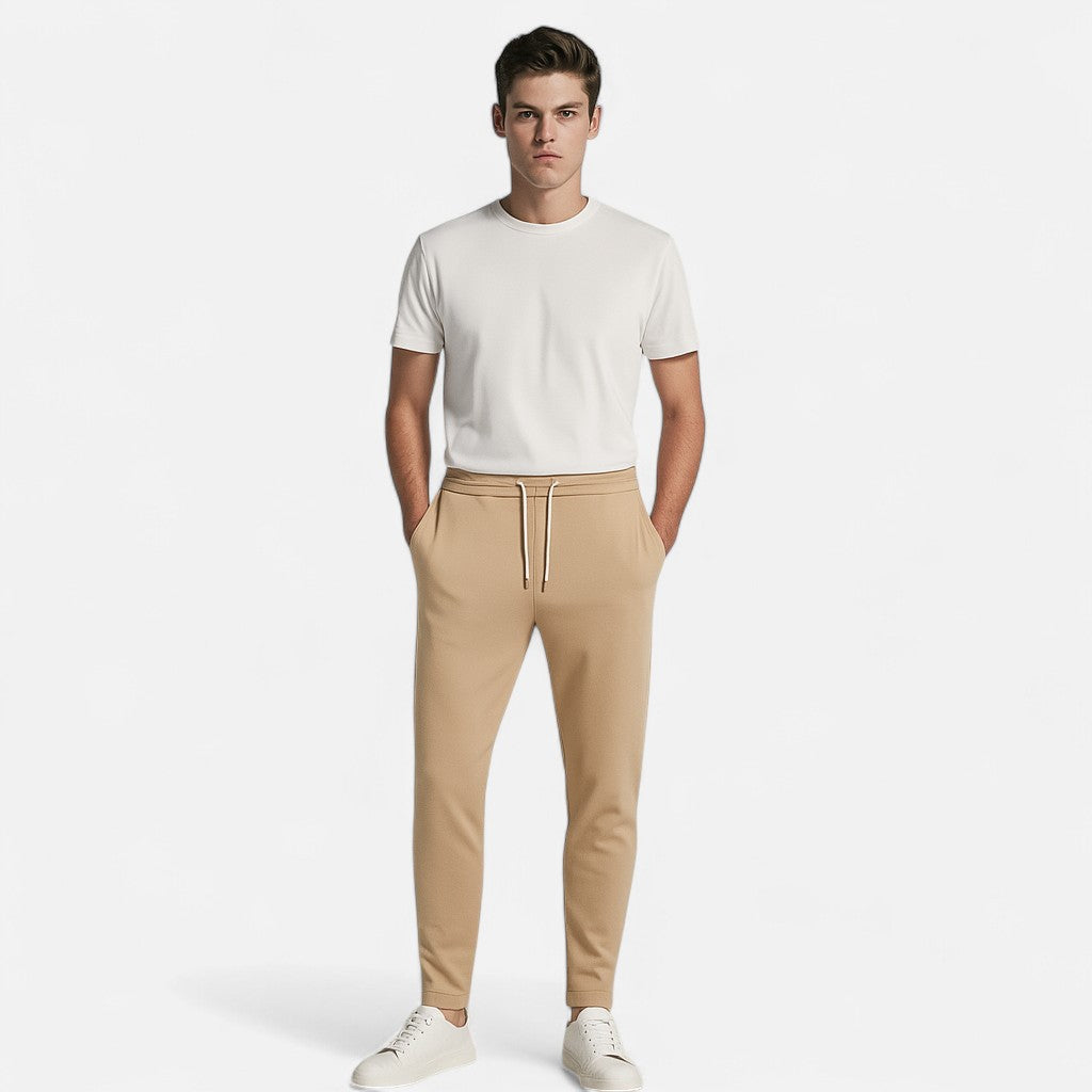 Mivora London | Men’s Straight‑Leg Regular Fit Trousers
