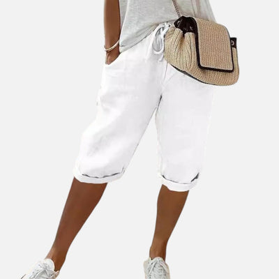 Mivora London | Women's High-Waisted Drawstring Shorts