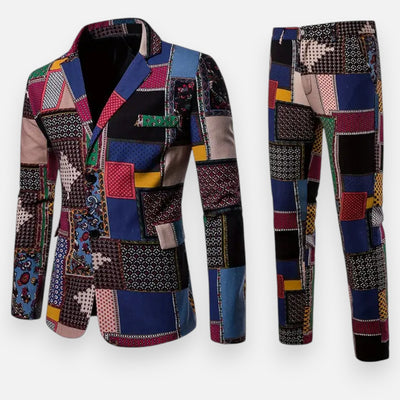 Mivora London | Men’s Statement Lapel 2-Piece Suit – Effortless Sophistication