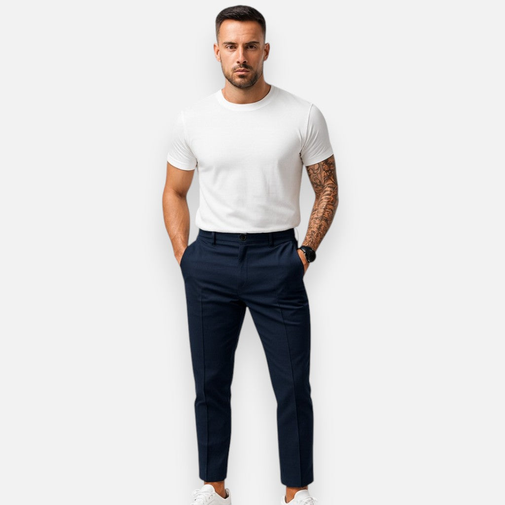 Mivora London | Men’s Tailored Leisure Trousers – Refined Comfort for Every Day