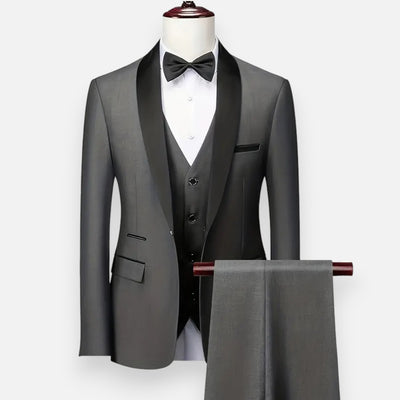 Mivora London | Men’s 3-Piece Shawl Lapel Suit – Classic Style for Every Occasion