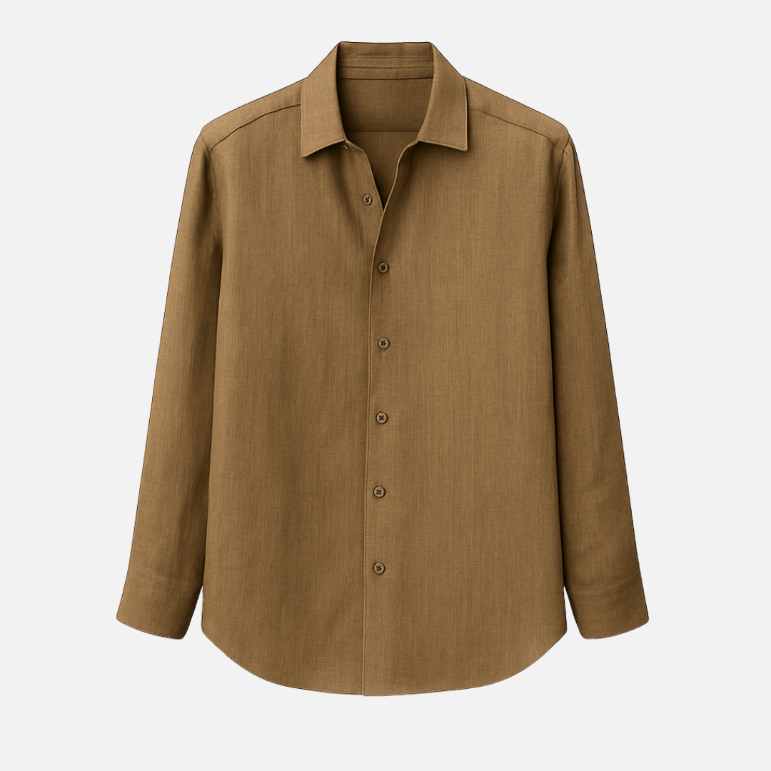 Mivora London | Casual Summer Long-Sleeve Shirt With Relaxed Fit