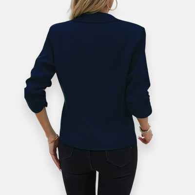 Mivora London | Women’s Pointelle Blazer – Elegant Comfort for Work and Beyond