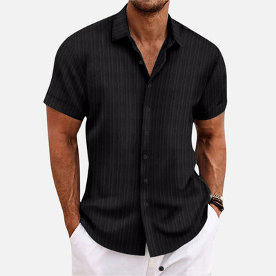 Mivora London | Relaxed Fit Casual Shirt With Short Sleeves