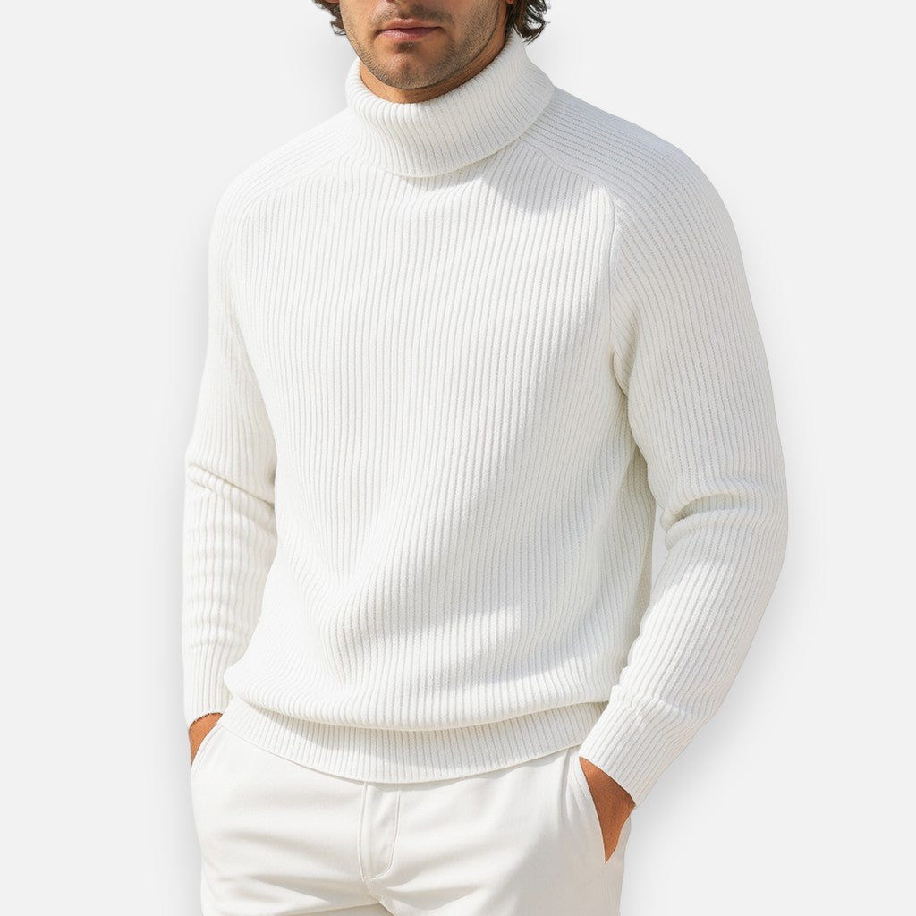 Mivora London | Men’s Luxurious Roll-Neck Sweater