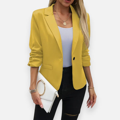 Mivora London | Women’s Pointelle Blazer – Elegant Comfort for Work and Beyond