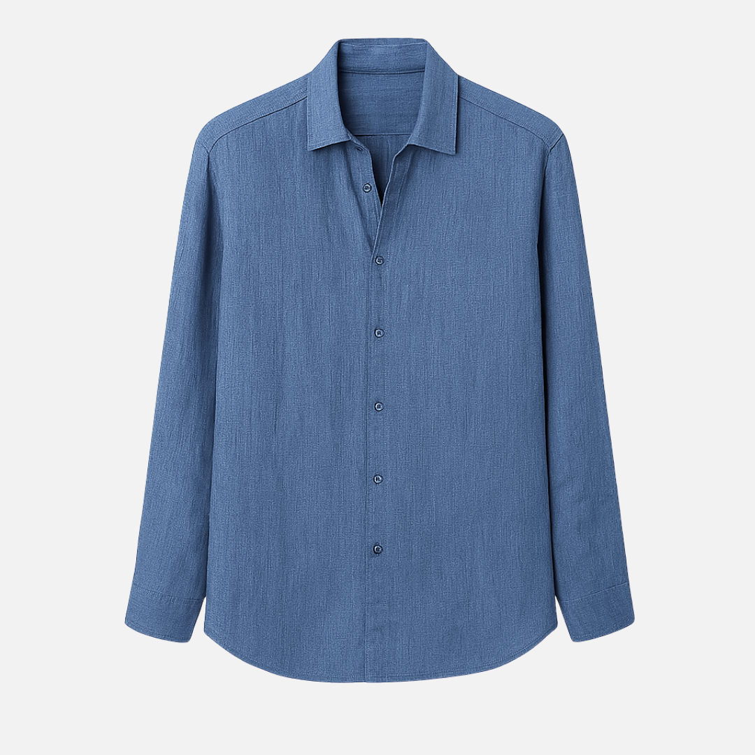 Mivora London | Casual Summer Long-Sleeve Shirt With Relaxed Fit