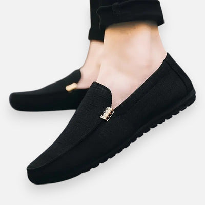 Mivora London | Men's Handcrafted Canvas Slip-On Shoes with Effortless All-Day Comfort