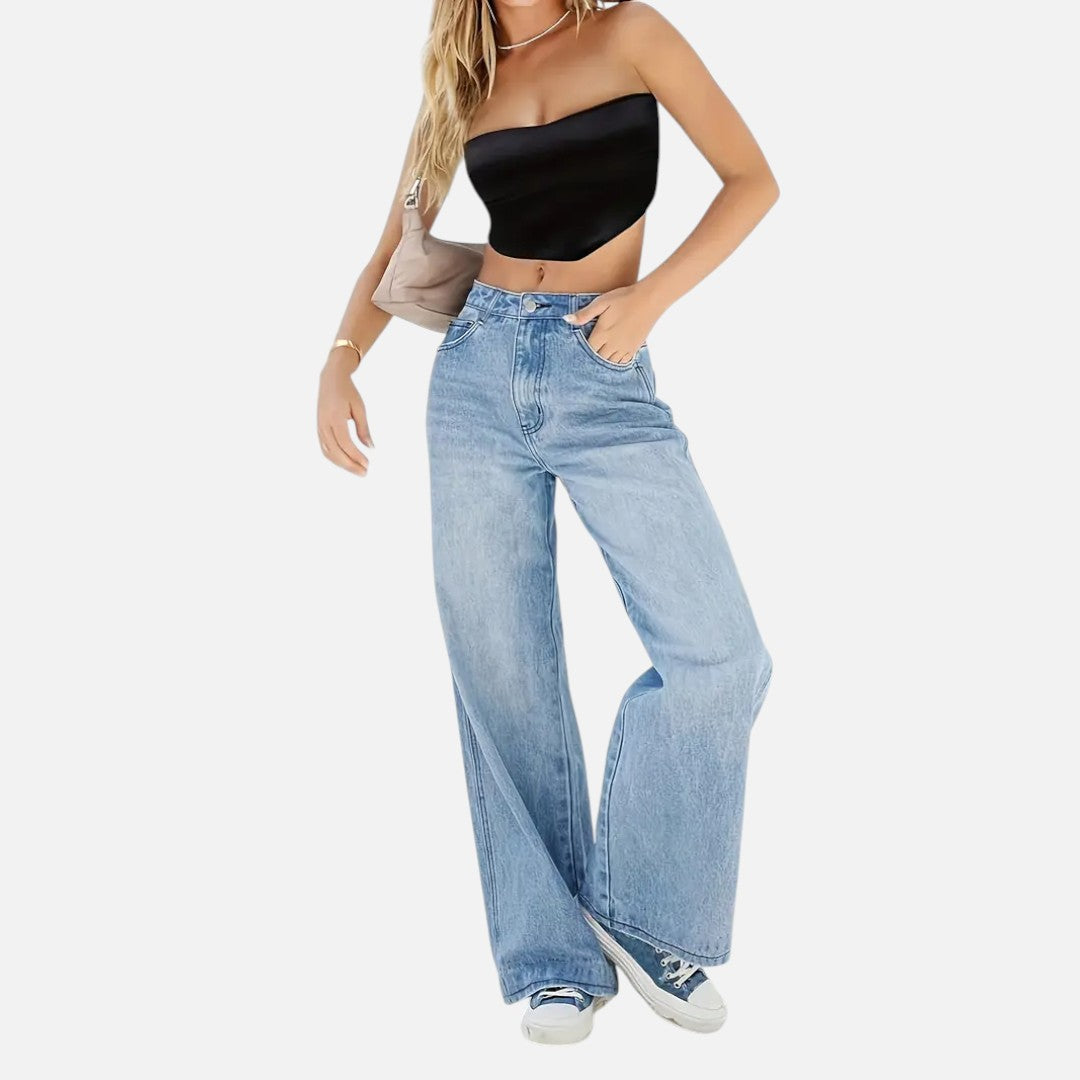 Mivora London | Women’s High-Waist Wide-Leg Trouser with Effortless Flow