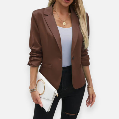 Mivora London | Women’s Pointelle Blazer – Elegant Comfort for Work and Beyond