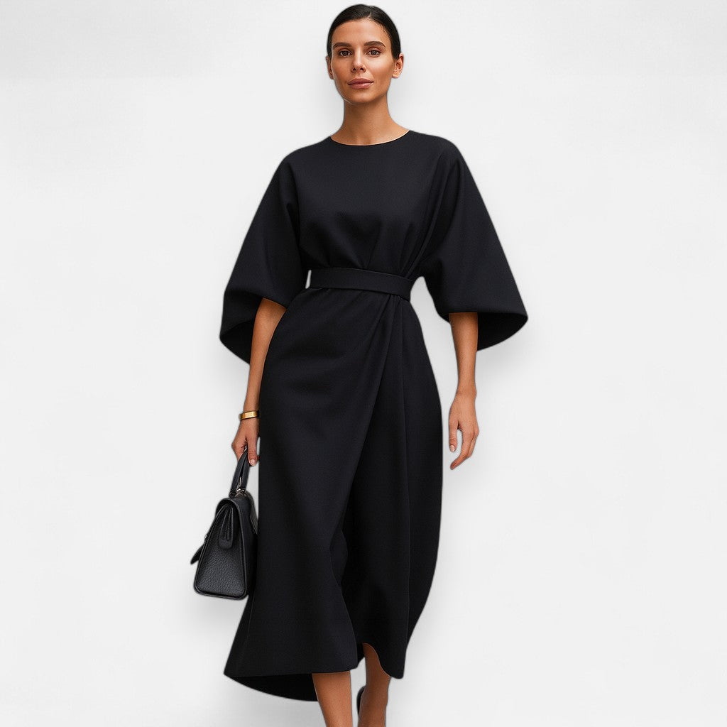 Mivora London | Women’s Structured A-Line Midi Dress