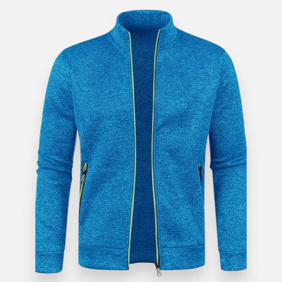 Mivora London | Men’s Stretch Zip-Up Jacket – Sleek Fit, Everyday Comfort