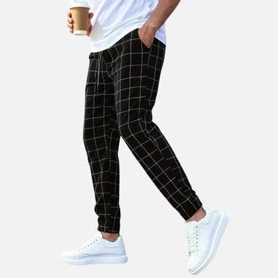 Mivora London | Men’s Comfortable Everyday Trousers With Regular Fit And Elastic Waistband