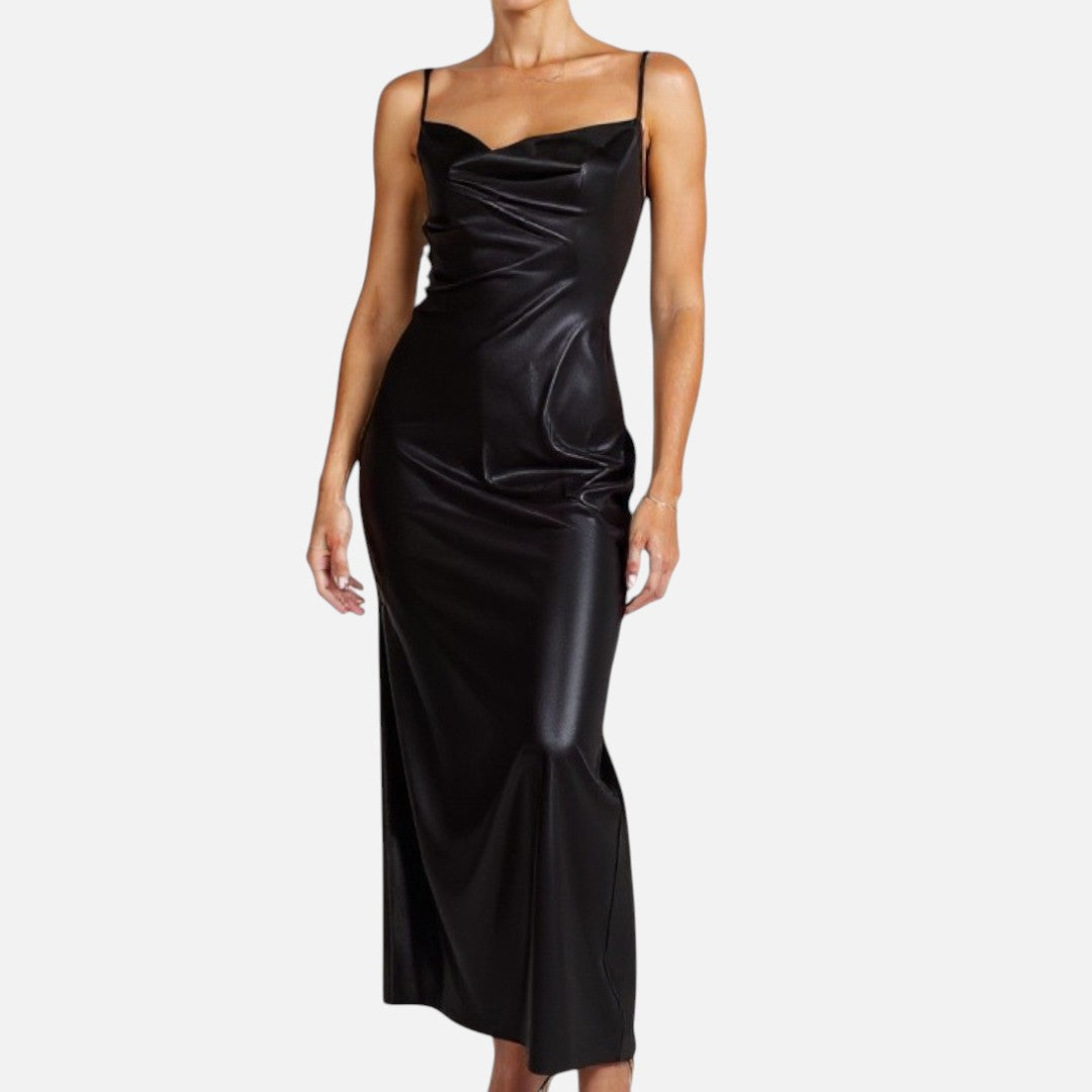 Mivora London | Women's Elegant Long Dress With Flattering Silhouette