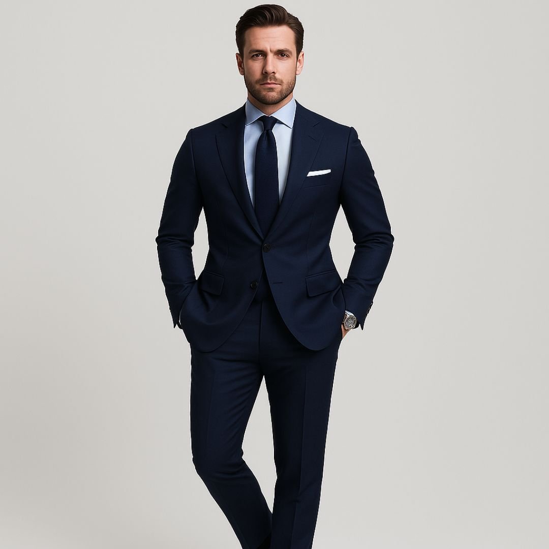 Dominic – 2 - Piece Slim Fit Suit with Blazer and Tailored Trousers for Men - Mivora London