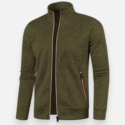 Mivora London | Men’s Stretch Zip-Up Jacket – Sleek Fit, Everyday Comfort