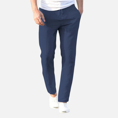 Mivora London | Men's Lightweight Casual Trousers With Relaxed Fit And Breathable Fabric