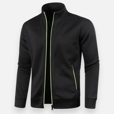 Mivora London | Men’s Stretch Zip-Up Jacket – Sleek Fit, Everyday Comfort