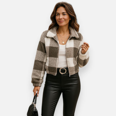 Mivora London | Women’s Plush Teddy Jacket – Cozy Everyday Wear
