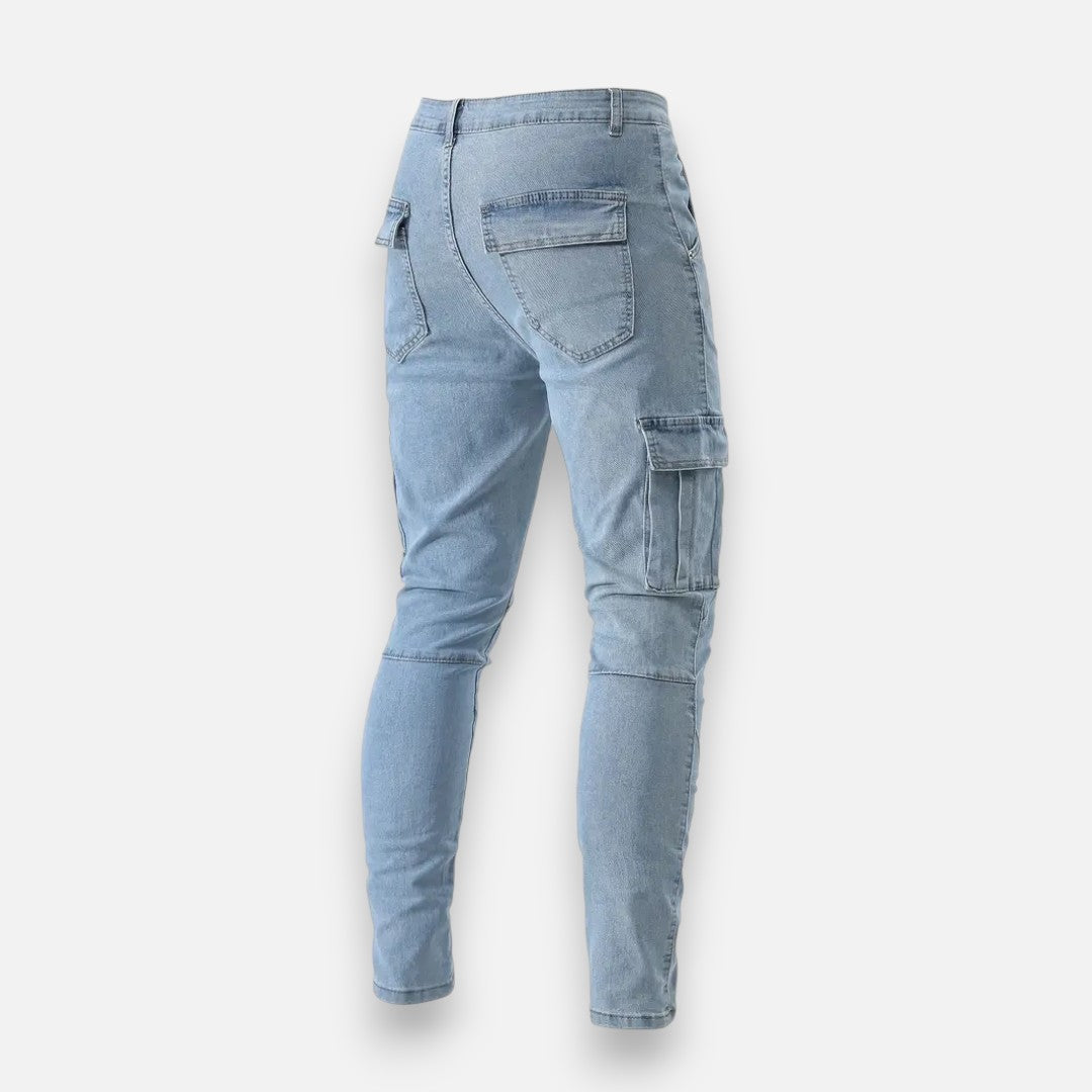 Mivora London | Men’s Skinny Fit Trousers – Medium Stretch