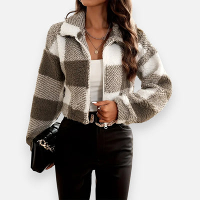 Mivora London | Women’s Plush Teddy Jacket – Cozy Everyday Wear