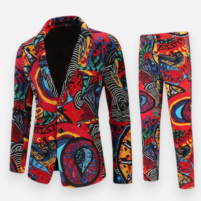Mivora London | Men’s Statement Lapel 2-Piece Suit – Effortless Sophistication