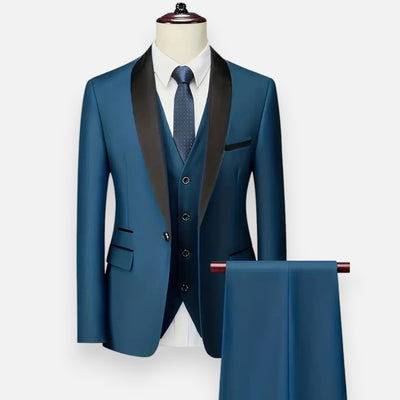 Mivora London | Men’s 3-Piece Shawl Lapel Suit – Classic Style for Every Occasion