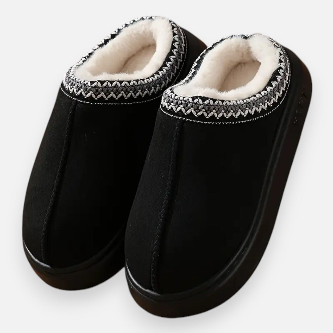Mivora London | Women’s Slip-On Slippers – Fleece-Lined Comfort